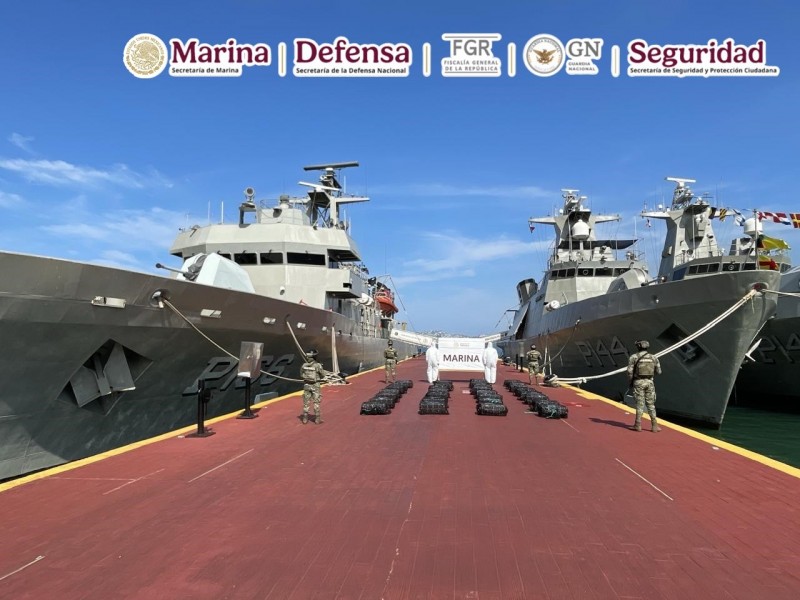 Golpe al narcotráfico: Incautan 601 kilos de cocaína en el mar de Guerrero